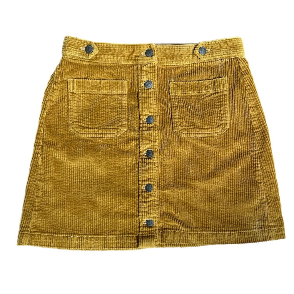 Madewell Corduroy Button Front Skirt Size 6